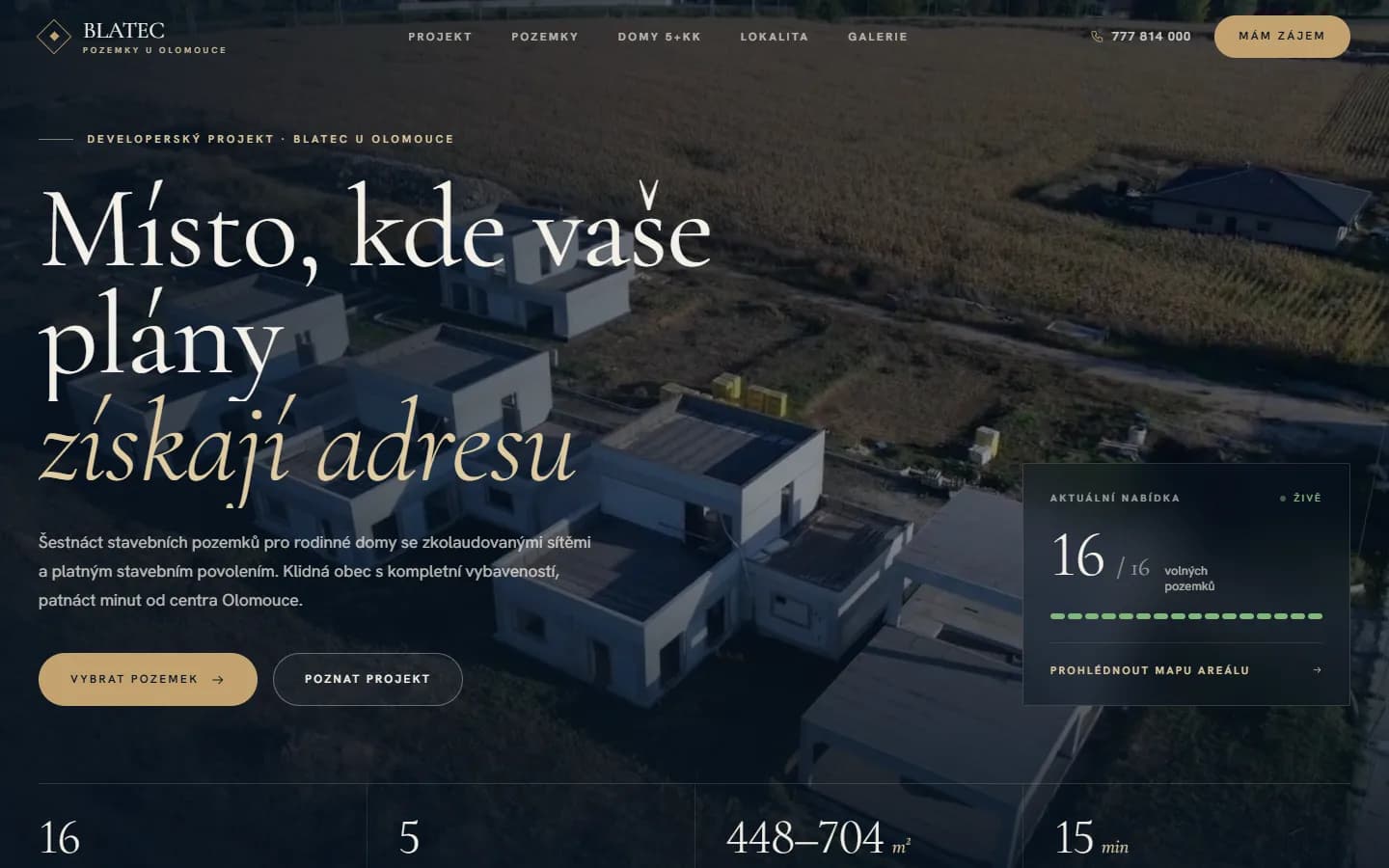 Pozemky Blatec: Developerský projekt
